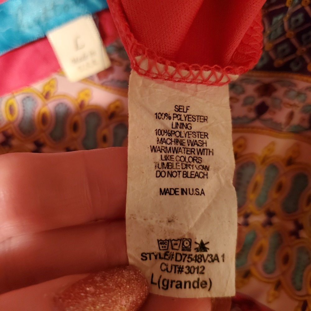 Francesca's Buttons Multi Colored Patterned Dress - image 8